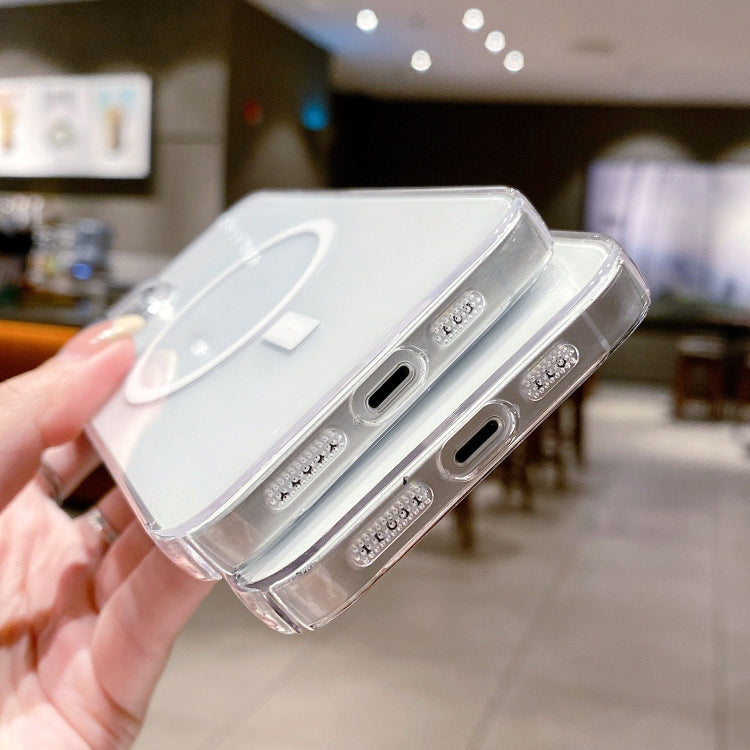 MagSafe PC Transparent Phone Case with Dust Net
