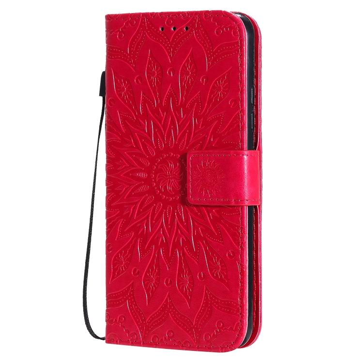 Pressed Printing Sunflower Pattern Horizontal Flip PU Leather Case with Holder & Card Slots & Wallet & Lanyard, For Galaxy A70e, For Galaxy A81 / M60S / Note10 Lite, For Galaxy A91 / M80S / S10 Lite