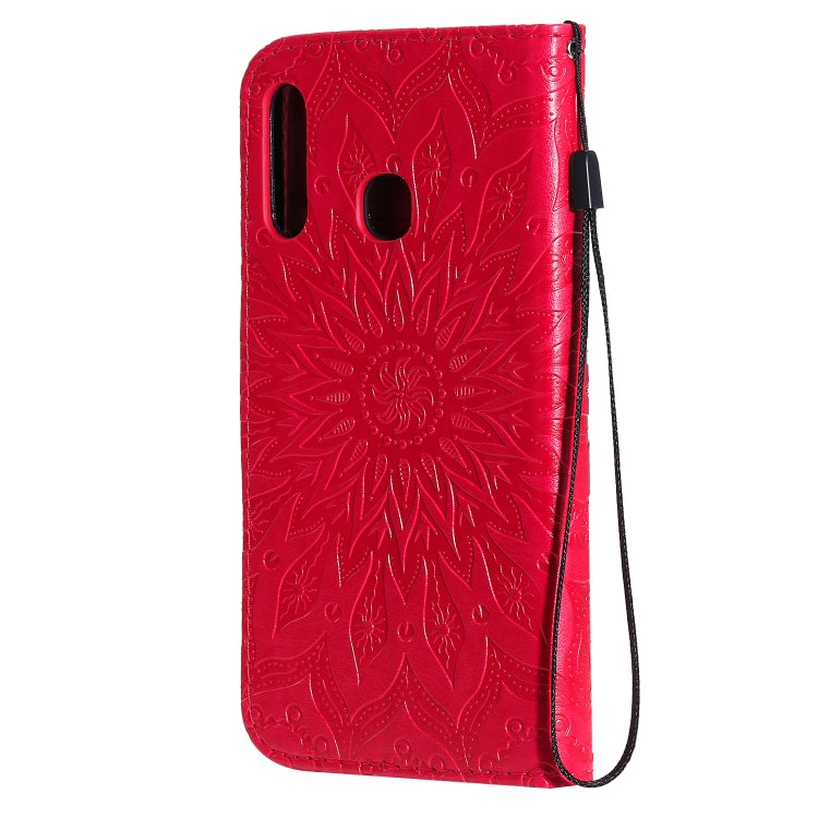 Pressed Printing Sunflower Pattern Horizontal Flip PU Leather Case with Holder & Card Slots & Wallet & Lanyard, For Galaxy A70e, For Galaxy A81 / M60S / Note10 Lite, For Galaxy A91 / M80S / S10 Lite
