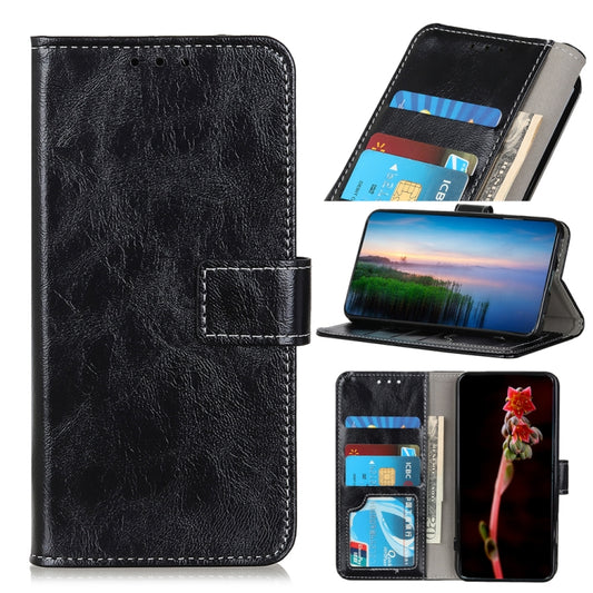 Retro crazy horse leather flip case for OPPO A52 A72 A92 with card slots and wallet holder