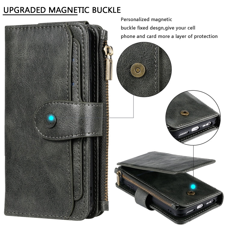 Multifunctional Retro Detachable Magnetic Horizontal Flip Leather Case with Card Slots & Holder & Wallet & Photo Frame, For iPhone 6 / 7 / 8, For iPhone X / XS, For iPhone XR, For iPhone XS Max