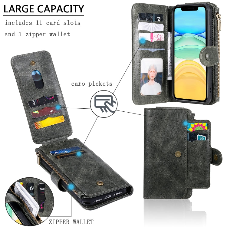 E-Comfort Retro Leather Flip Case iPhone 11, Card Slots and Stand