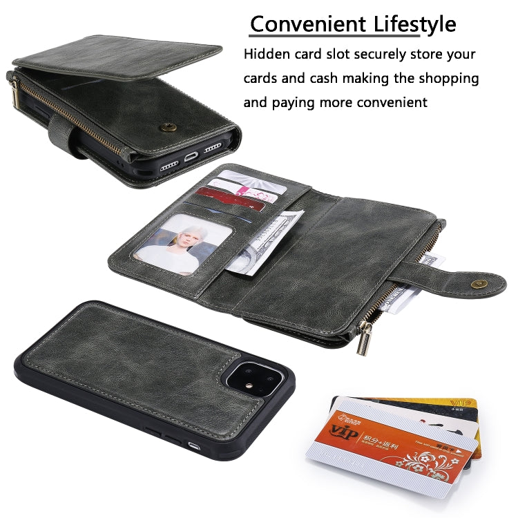 E-Comfort Retro Leather Flip Case iPhone 11, Card Slots and Stand