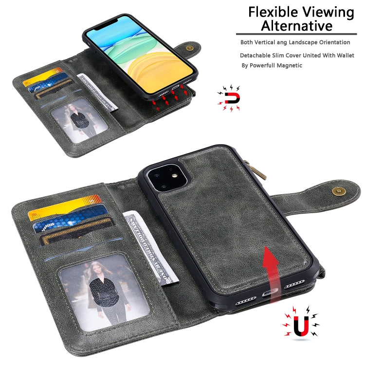 E-Comfort Retro Leather Flip Case iPhone 11, Card Slots and Stand