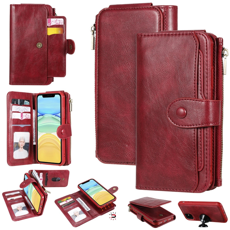 E-Comfort Retro Leather Flip Case iPhone 11, Card Slots and Stand