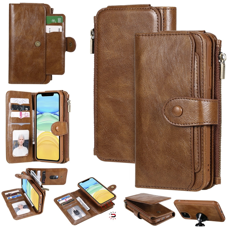 E-Comfort Retro Leather Flip Case iPhone 11, Card Slots and Stand