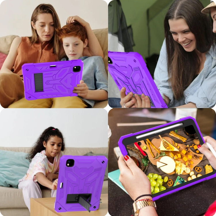 Étui antichoc Bumblebee en silicone et PC avec support pour tablette, pour iPad Pro 11 (2018/2020/2021) et iPad 10.2 (2019/2020/2021).