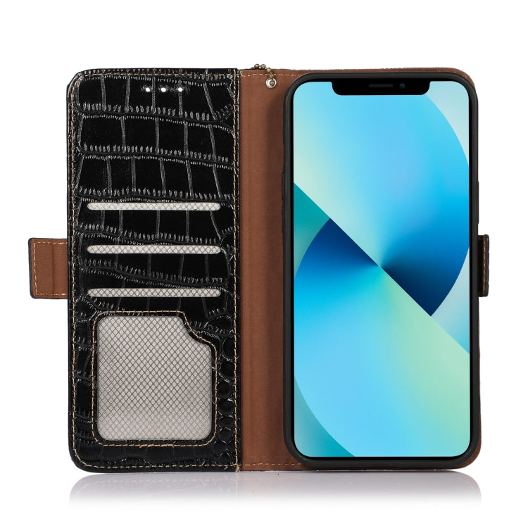 Crocodile Top Layer Cowhide Leather Phone Case, For Honor X20 SE, For Xiaomi Redmi A1+, For Samsung Galaxy A14 5G