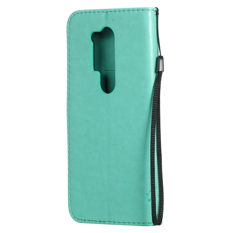 Tree & Cat Pattern Pressed Printing Horizontal Flip PU Leather Case with Holder & Card Slots & Wallet & Lanyard, For OnePlus 8 Pro, For OnePlus 8
