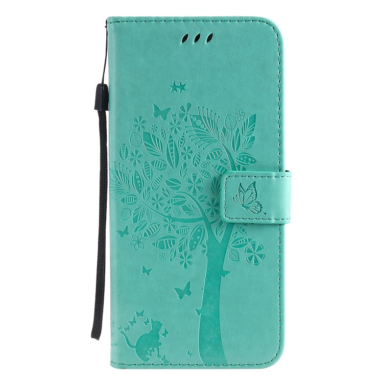 Tree & Cat Pattern Pressed Printing Horizontal Flip PU Leather Case with Holder & Card Slots & Wallet & Lanyard, For OPPO A8 / A31 (2020), For OPPO Find X2 Pro