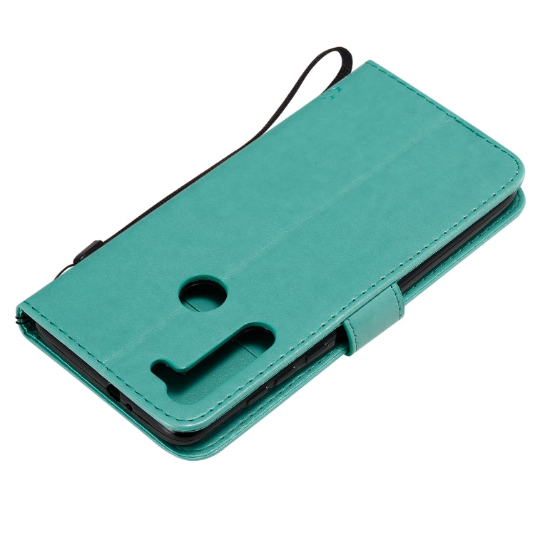 Tree & Cat Pattern Pressed Printing Horizontal Flip PU Leather Case with Holder & Card Slots & Wallet & Lanyard, For Motorola Moto G8, For Galaxy A91 / M80S