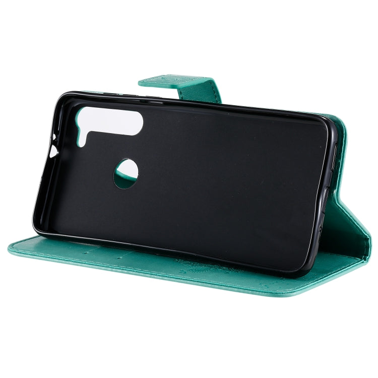 Tree & Cat Pattern Pressed Printing Horizontal Flip PU Leather Case with Holder & Card Slots & Wallet & Lanyard, For Motorola Moto G8, For Galaxy A91 / M80S