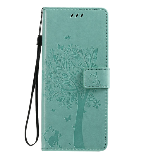 Pressed printing design showcasing trees and cats on protective phone wallet case