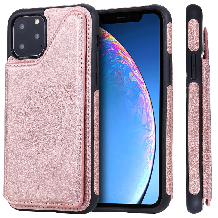 Cat Tree Embossing Pattern Protective Case with Card Slots for Samsung Galaxy S10