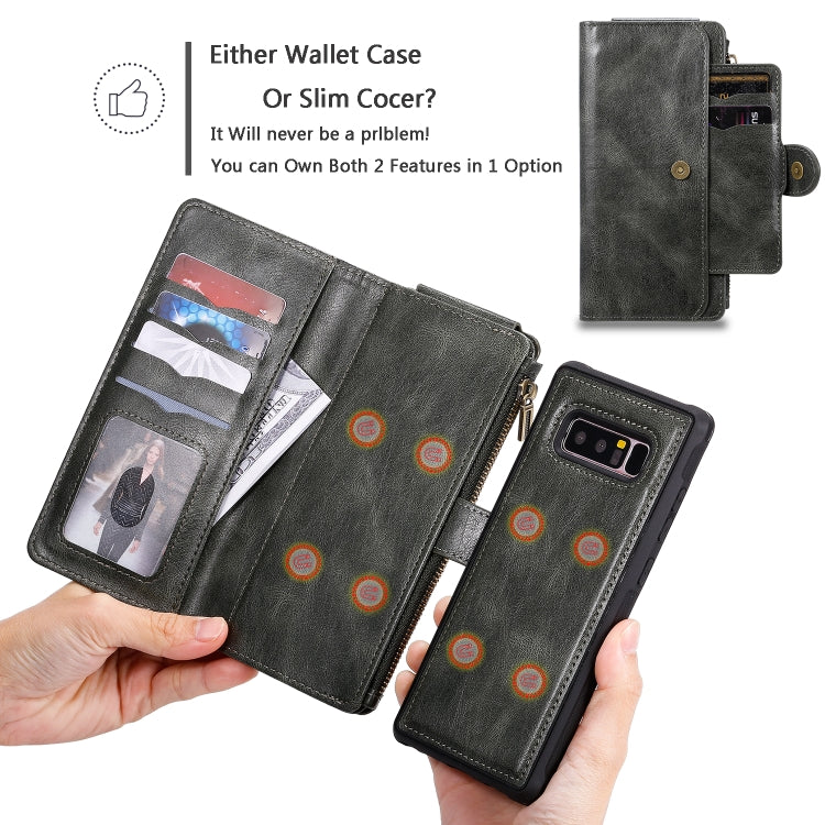 Multifunctional Retro Detachable Magnetic Horizontal Flip Leather Case with Card Slots & Holder & Wallet & Photo Frame, For Galaxy Note 8, For Galaxy Note 10, For Galaxy Note 10+, For Galaxy S8