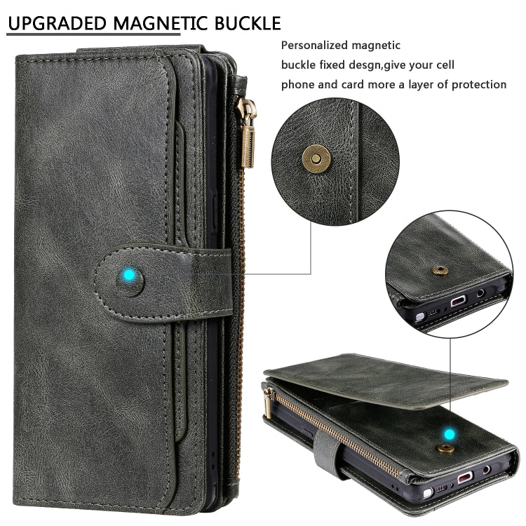 Multifunctional Retro Detachable Magnetic Horizontal Flip Leather Case with Card Slots & Holder & Wallet & Photo Frame, For Galaxy Note 8, For Galaxy Note 10, For Galaxy Note 10+, For Galaxy S8