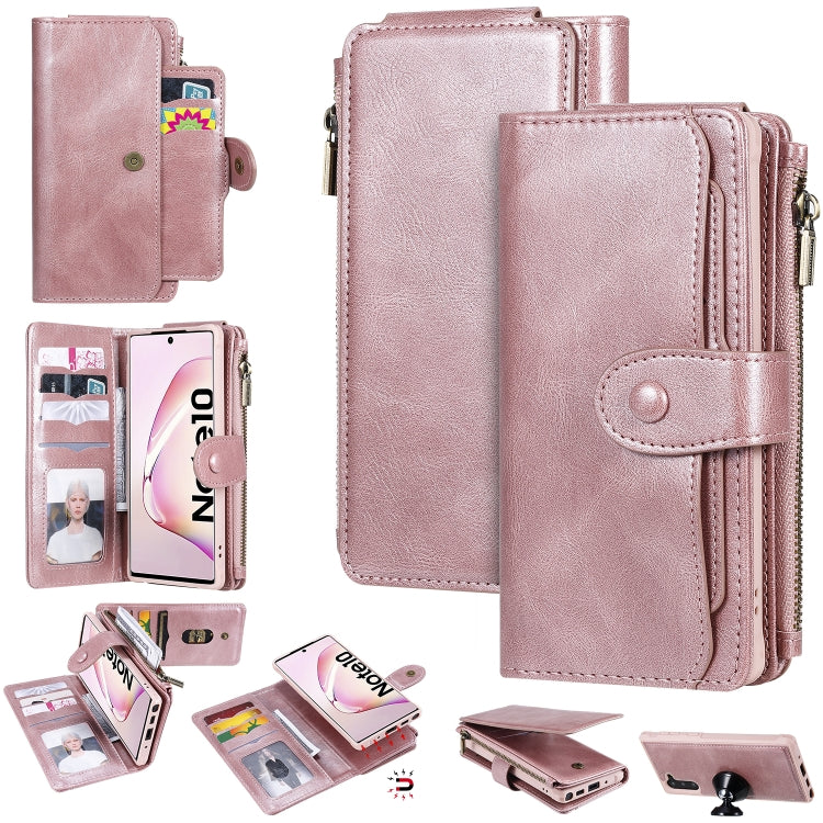 Multifunctional Retro Detachable Magnetic Horizontal Flip Leather Case with Card Slots & Holder & Wallet & Photo Frame, For Galaxy Note 8, For Galaxy Note 10, For Galaxy Note 10+, For Galaxy S8