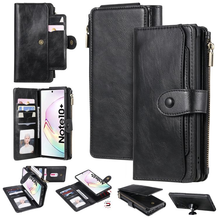 Multifunctional Retro Detachable Magnetic Horizontal Flip Leather Case with Card Slots & Holder & Wallet & Photo Frame, For Galaxy Note 8, For Galaxy Note 10, For Galaxy Note 10+, For Galaxy S8