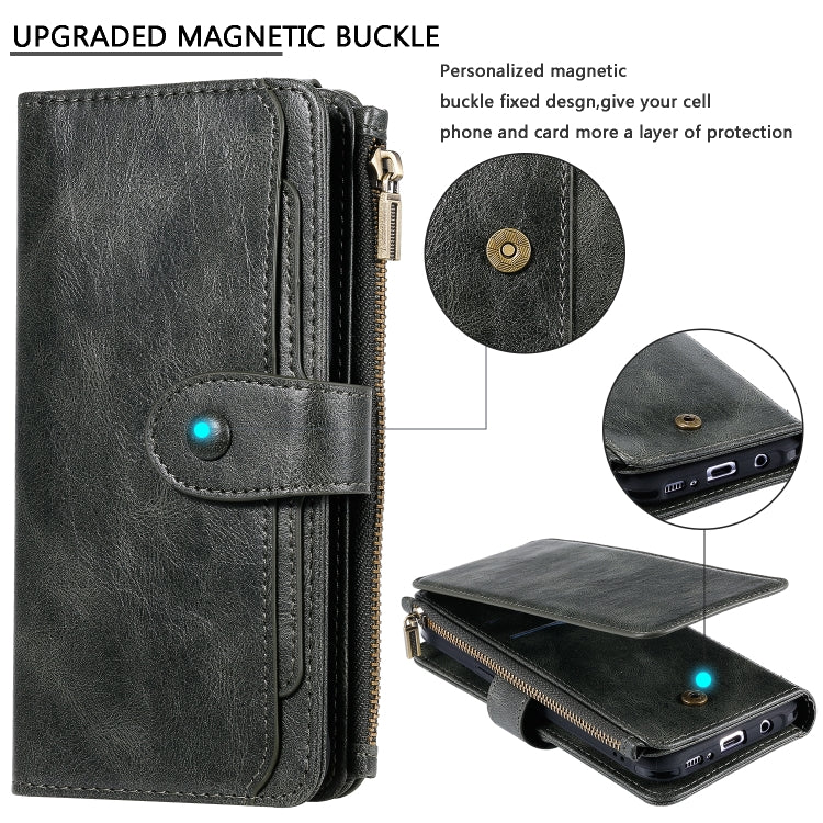 Multifunctional Retro Detachable Magnetic Horizontal Flip Leather Case with Card Slots & Holder & Wallet & Photo Frame, For Galaxy S8+, For Galaxy S9, For Galaxy S9+, For Galaxy S10