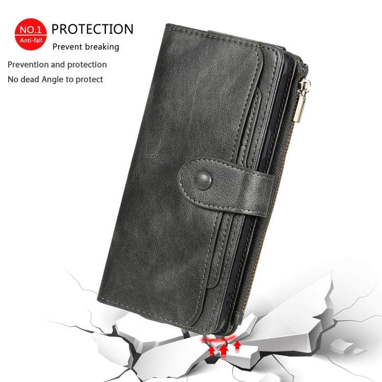 Multifunctional Retro Detachable Magnetic Horizontal Flip Leather Case with Card Slots & Holder & Wallet & Photo Frame, For Galaxy S10 5G, For Galaxy S10+, For Galaxy S10e