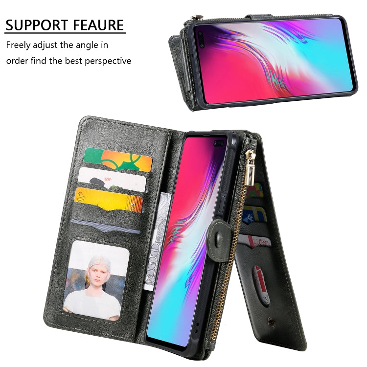 Multifunctional Retro Detachable Magnetic Horizontal Flip Leather Case with Card Slots & Holder & Wallet & Photo Frame, For Galaxy S10 5G, For Galaxy S10+, For Galaxy S10e