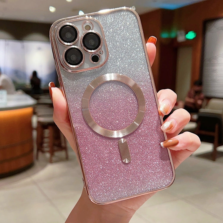Electroplating Magsafe Gradient Glitter Powder Phone Case