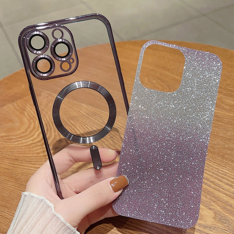 Electroplating Magsafe Gradient Glitter Powder Phone Case
