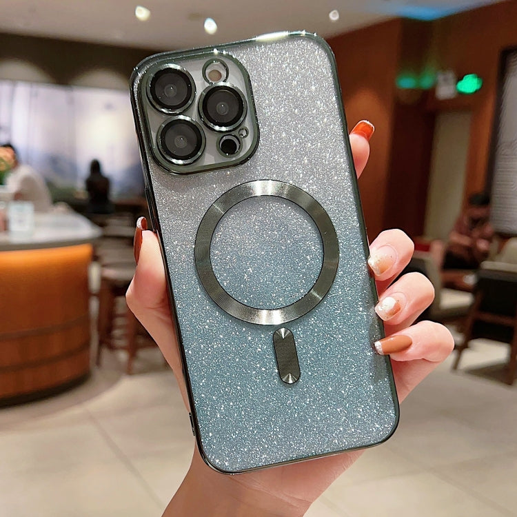 Electroplating Magsafe Gradient Glitter Powder Phone Case