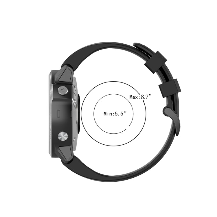 For Garmin Fenix 6S 20mm Quick Release Official Texture Wrist Strap Watchband, with Plastic Button