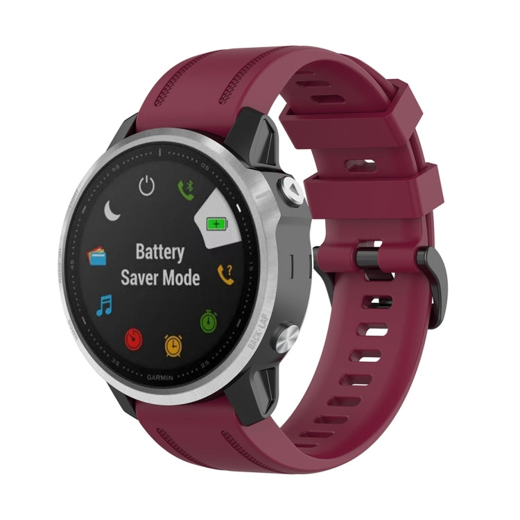 For Garmin Fenix 6S 20mm Quick Release Official Texture Wrist Strap Watchband, with Plastic Button