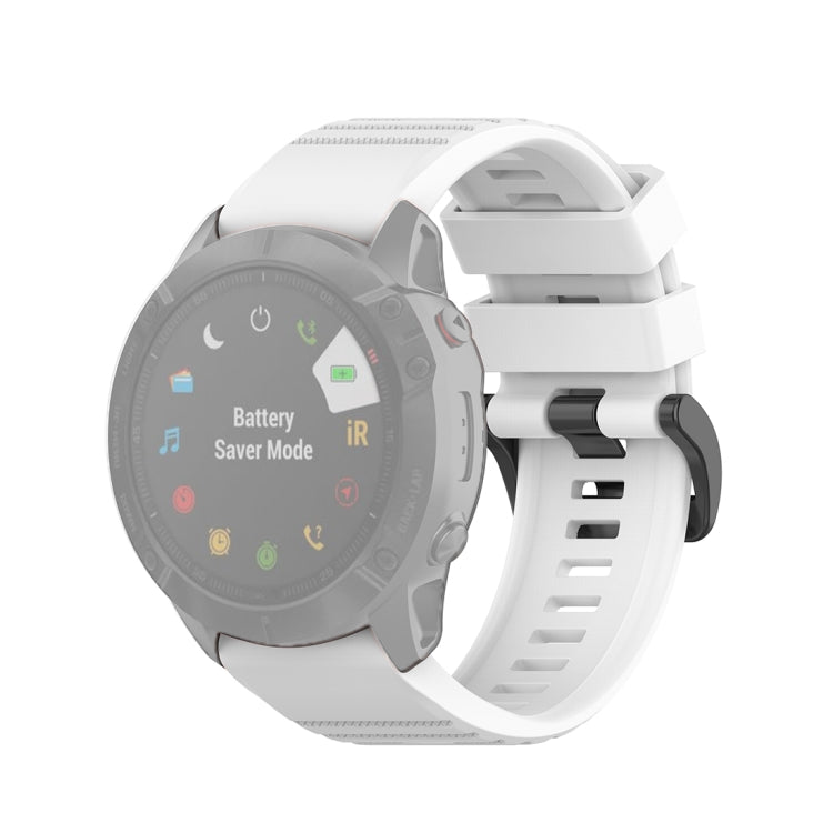 For Garmin Fenix 6X 26mm Quick Release Official Texture Wrist Strap Watchband, with Plastic Button