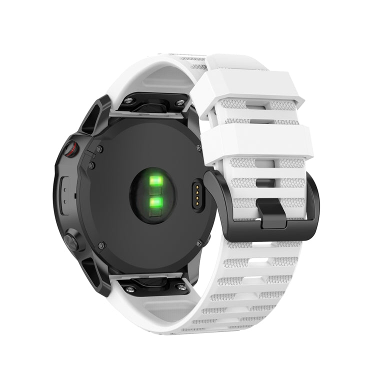 For Garmin Fenix 6X 26mm Quick Release Official Texture Wrist Strap Watchband, with Plastic Button