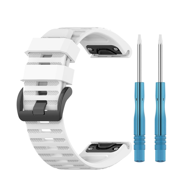 For Garmin Fenix 6X 26mm Quick Release Official Texture Wrist Strap Watchband, with Plastic Button