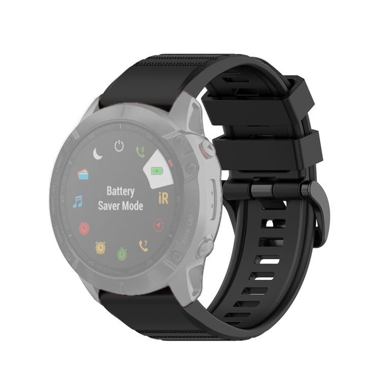 For Garmin Fenix 6X 26mm Quick Release Official Texture Wrist Strap Watchband, with Plastic Button