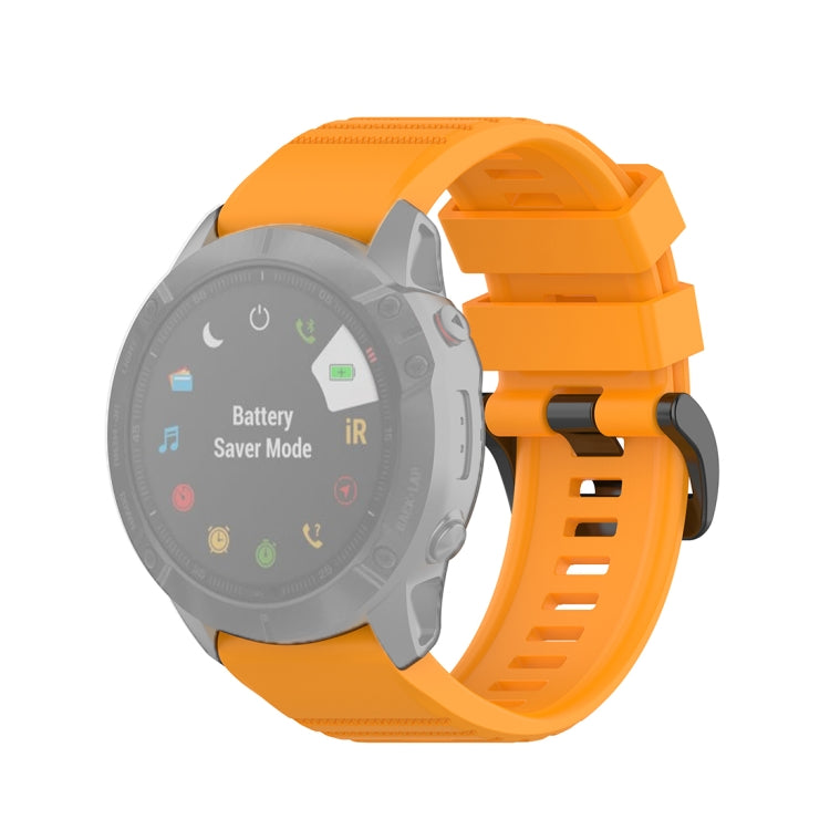 For Garmin Fenix 6X 26mm Quick Release Official Texture Wrist Strap Watchband, with Plastic Button