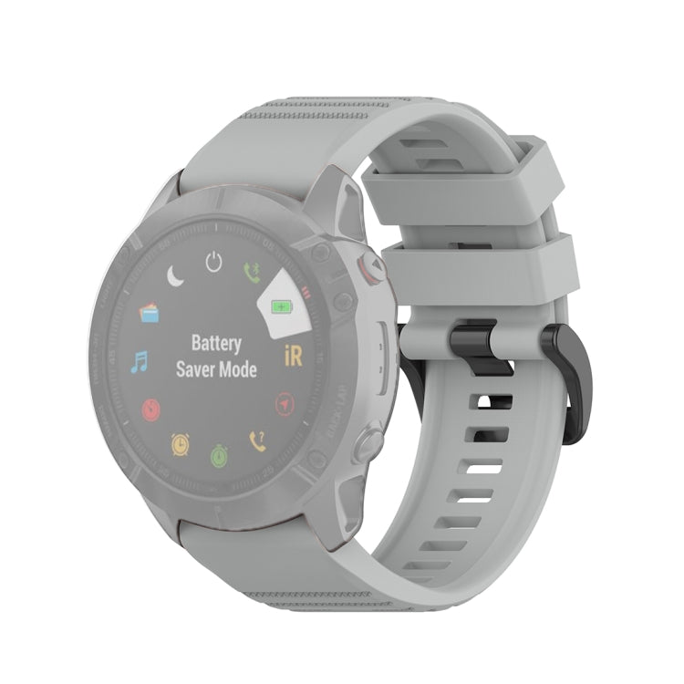 For Garmin Fenix 6X 26mm Quick Release Official Texture Wrist Strap Watchband, with Plastic Button