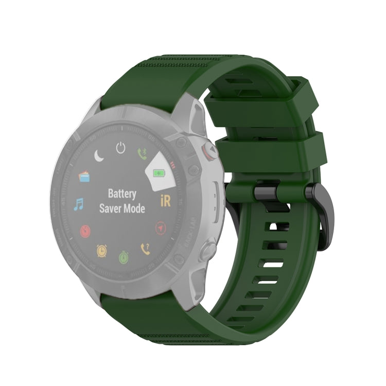 For Garmin Fenix 6X 26mm Quick Release Official Texture Wrist Strap Watchband, with Plastic Button