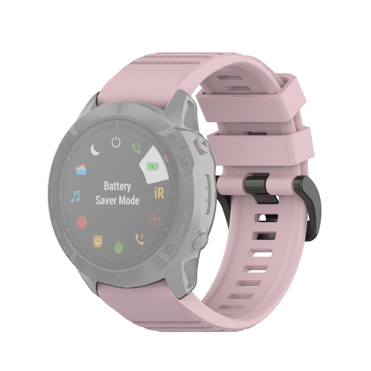 For Garmin Fenix 6X 26mm Quick Release Official Texture Wrist Strap Watchband, with Plastic Button