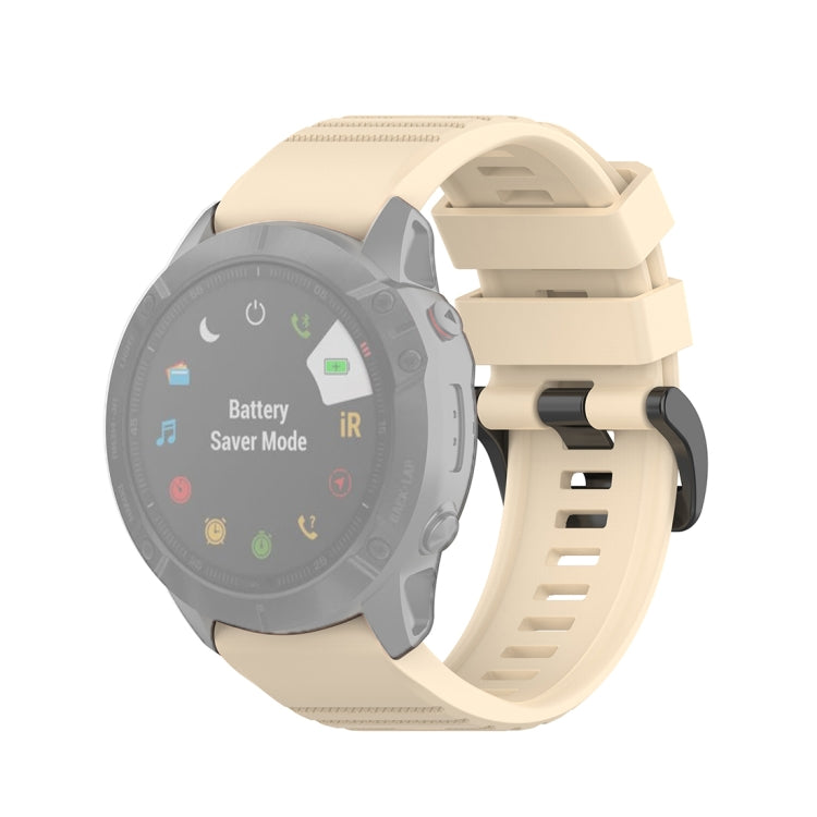 For Garmin Fenix 6X 26mm Quick Release Official Texture Wrist Strap Watchband, with Plastic Button