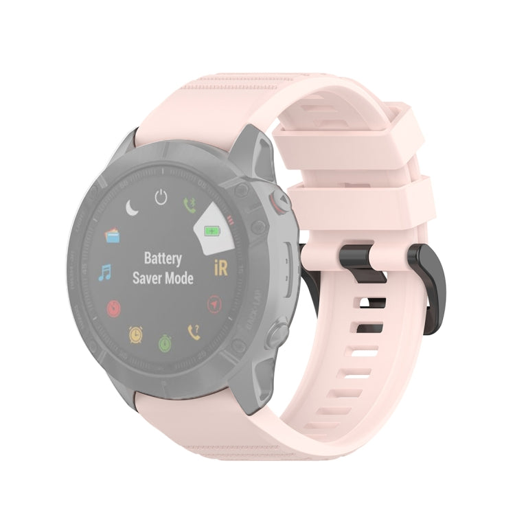 For Garmin Fenix 6X 26mm Quick Release Official Texture Wrist Strap Watchband, with Plastic Button