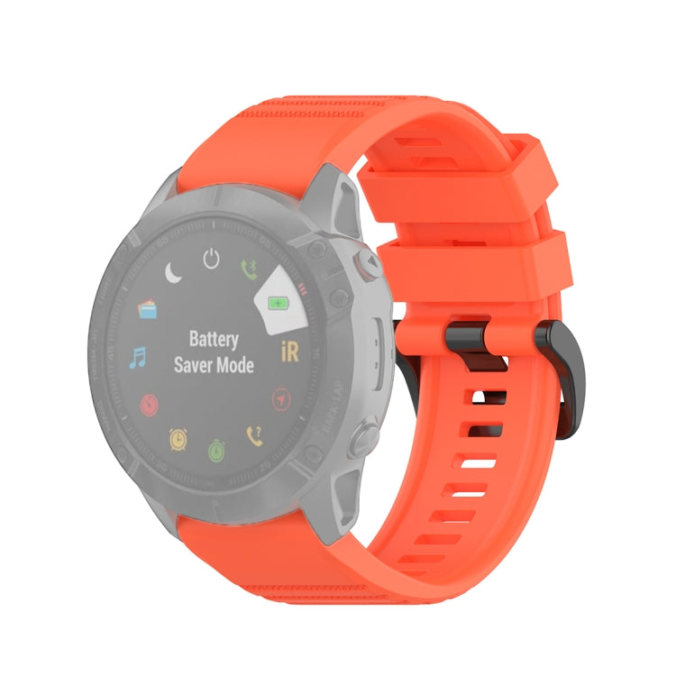 For Garmin Fenix 6X 26mm Quick Release Official Texture Wrist Strap Watchband, with Plastic Button
