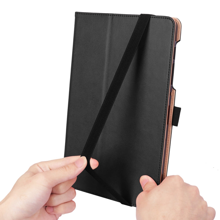 Retro Texture PU + TPU Horizontal Flip Leather Case with Holder & Card Slots & Hand Strap, For Galaxy Tab S6 Lite P610 / P615
