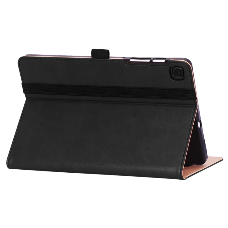 Retro Texture PU + TPU Horizontal Flip Leather Case with Holder & Card Slots & Hand Strap, For Galaxy Tab S6 Lite P610 / P615