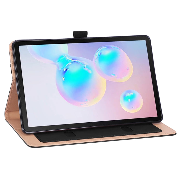 Retro Texture PU + TPU Horizontal Flip Leather Case with Holder & Card Slots & Hand Strap, For Galaxy Tab S6 Lite P610 / P615