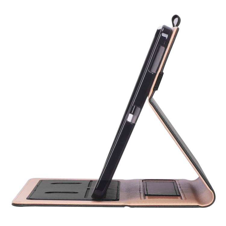 Retro Texture PU + TPU Horizontal Flip Leather Case with Holder & Card Slots & Hand Strap, For Galaxy Tab S6 Lite P610 / P615