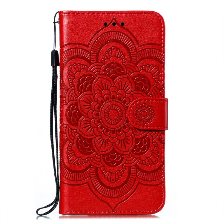 Sun Mandala Embossing Leather Phone Case, For iPhone 14 / 13, For iPhone 14 Plus, For iPhone 14 Pro