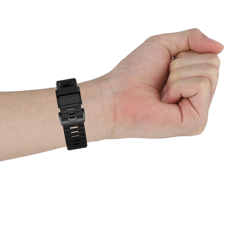 For Garmin Fenix 6 22mm Quick Release Official Texture Wrist Strap Watchband, with Plastic Button