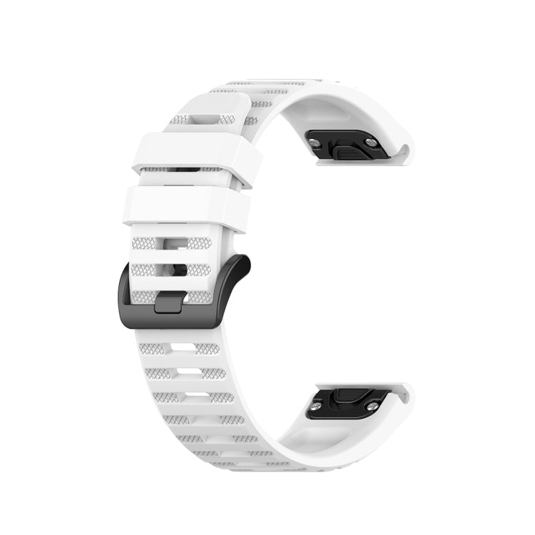 For Garmin Fenix 6 22mm Quick Release Official Texture Wrist Strap Watchband, with Plastic Button
