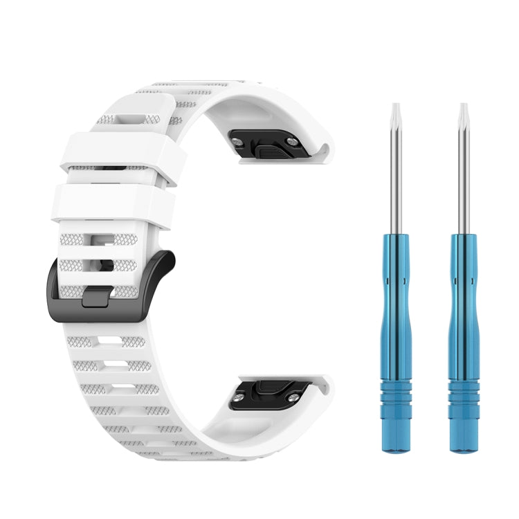 For Garmin Fenix 6 22mm Quick Release Official Texture Wrist Strap Watchband, with Plastic Button