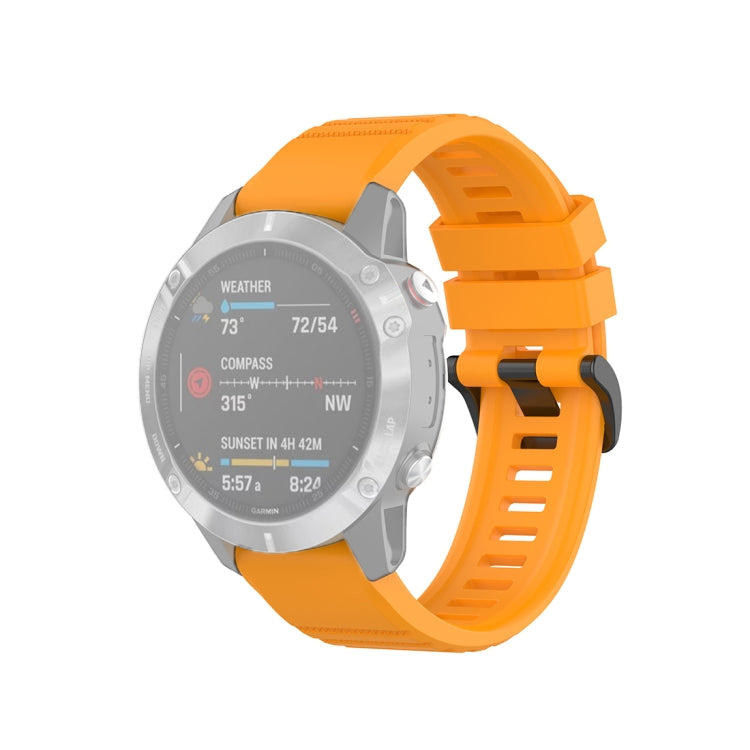 For Garmin Fenix 6 22mm Quick Release Official Texture Wrist Strap Watchband, with Plastic Button